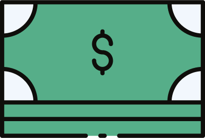 We accept cash
