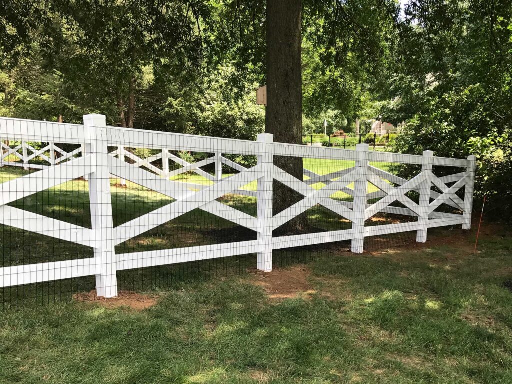 CROSS BUCK pvc fence