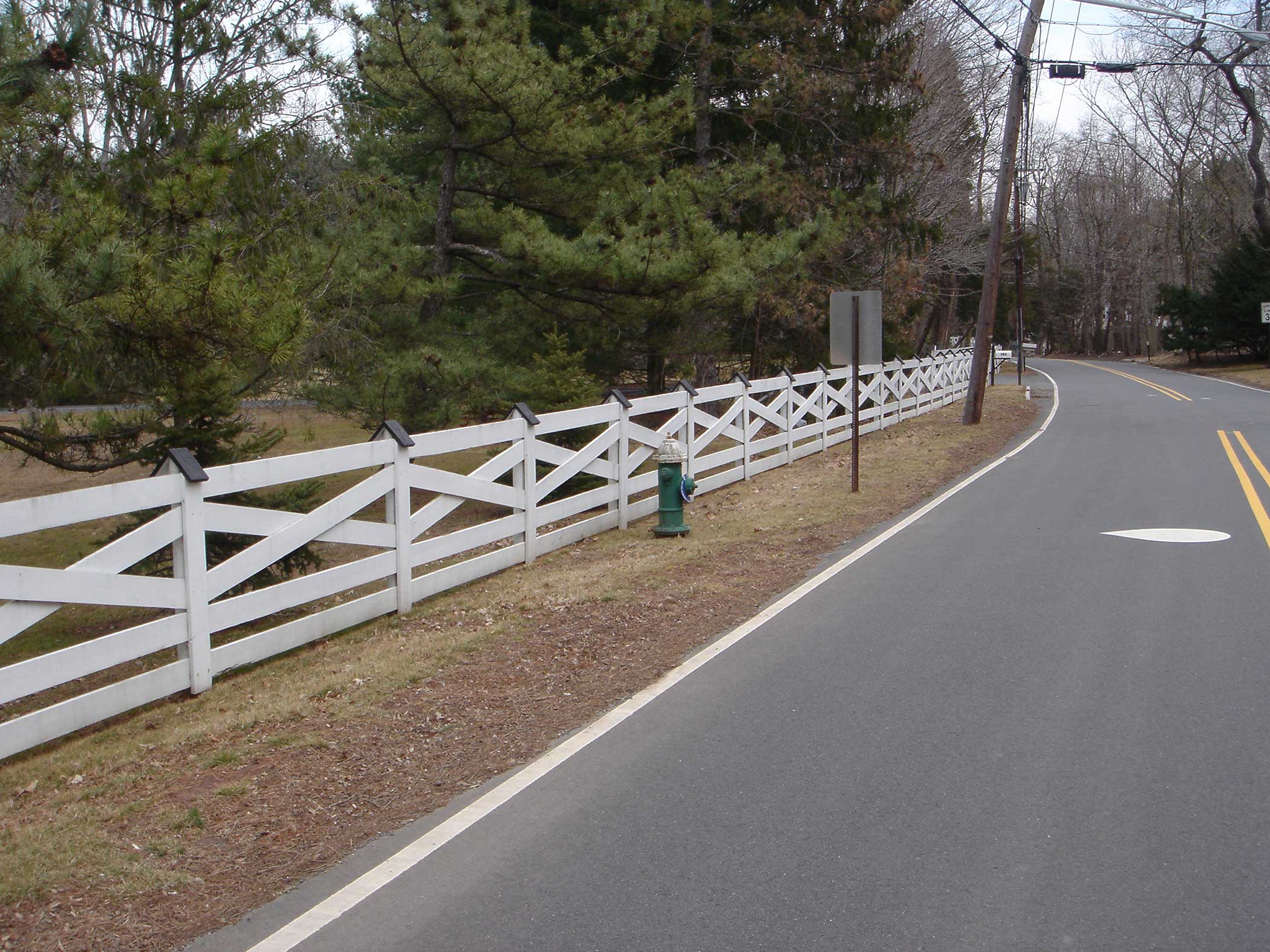 cross buck white fence