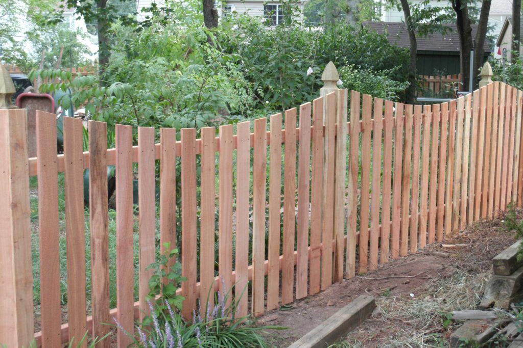 1x4 scalloped SPACED CEDAR