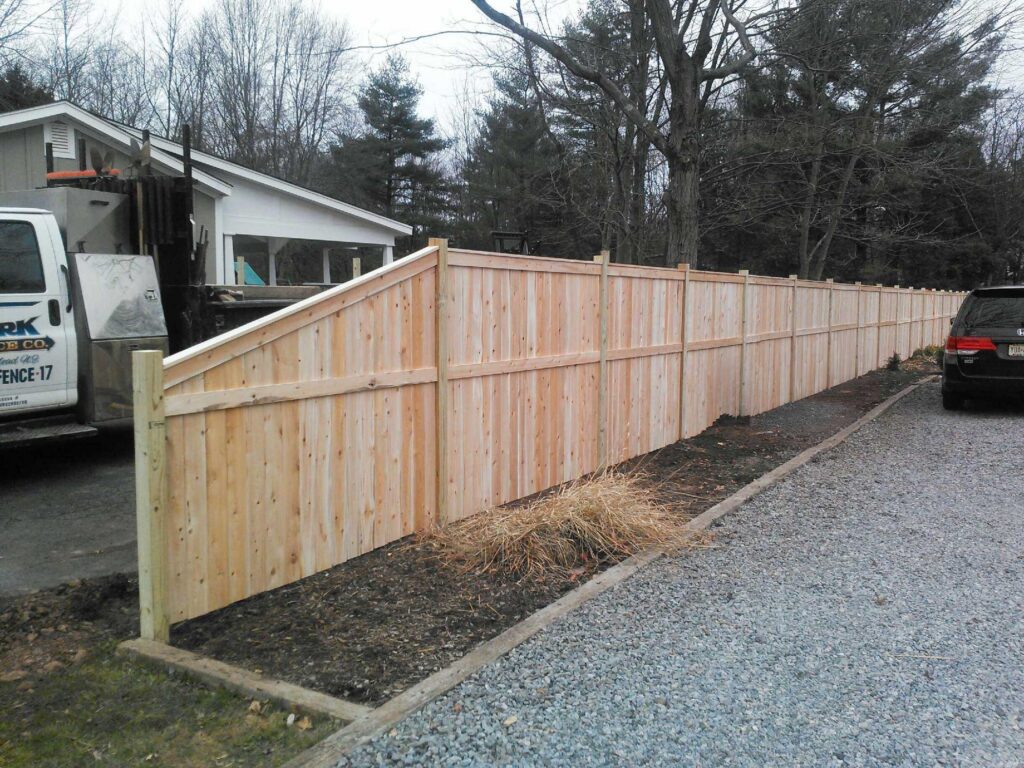 Solid Capped Board Fence