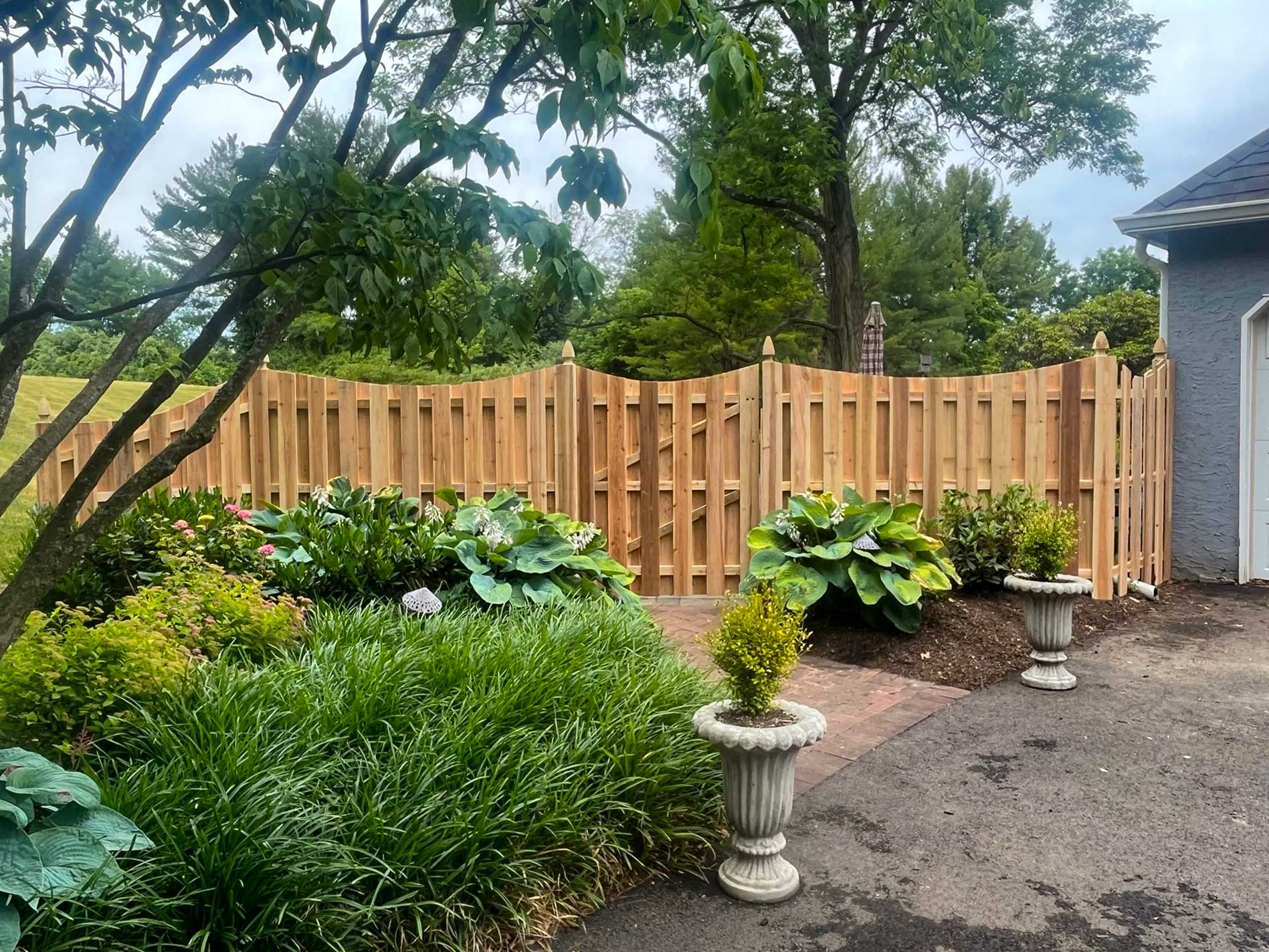custom cedar fence